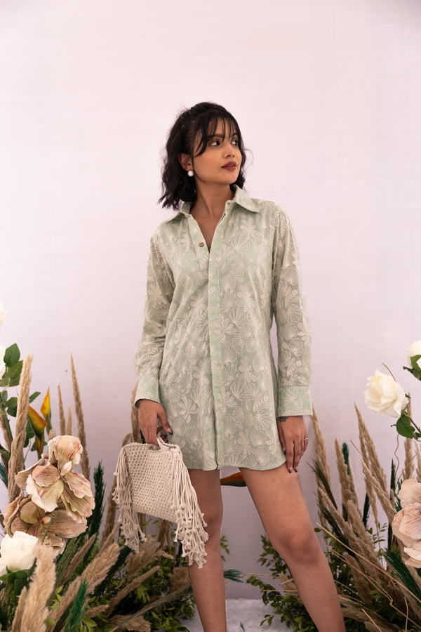 Enigma shirt dress